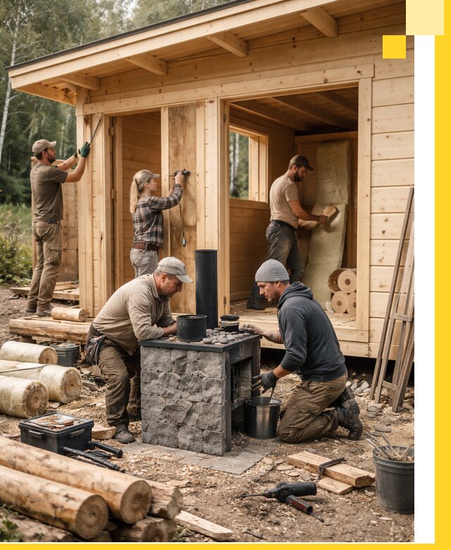 Купить баню под ключ в Усолье-Сибирском строительство монтаж отделка