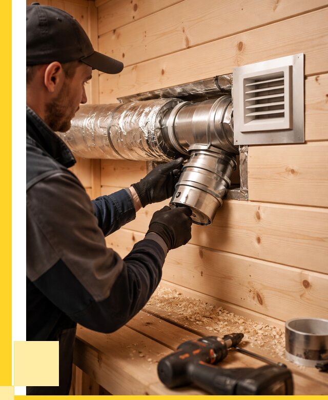 Монтаж вентиляции бани в Усолье-Сибирском от 12384 р. | ЭриданСль