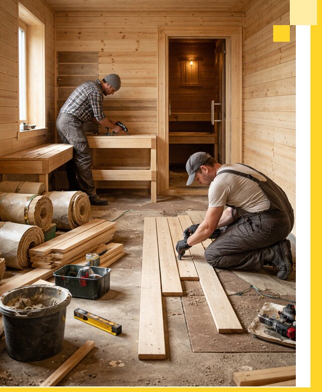 Индивидуальный проект бани с комнатой отдыха под ключ в Усолье-Сибирском