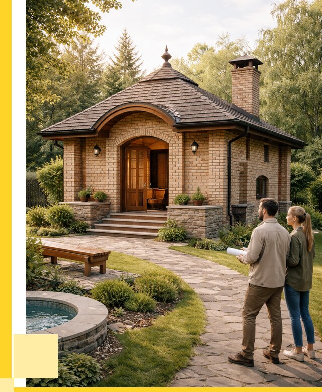 Проект кирпичной бани в Усолье-Сибирском от 30960 р. | ЭриданСль