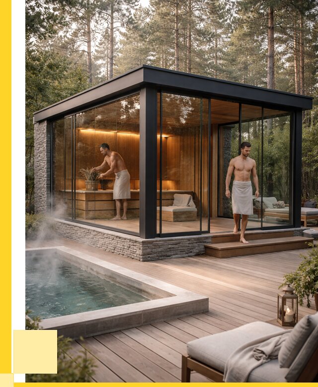 Стеклянные бани и двери в Усолье-Сибирском от 464400 р. | ЭриданСль