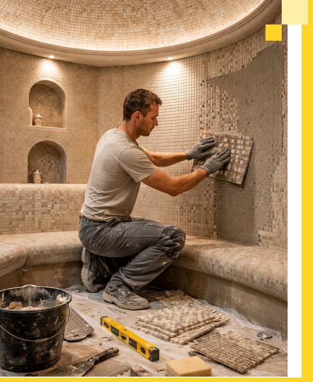 Устройство и монтаж домашнего хамама под ключ в Усолье-Сибирском