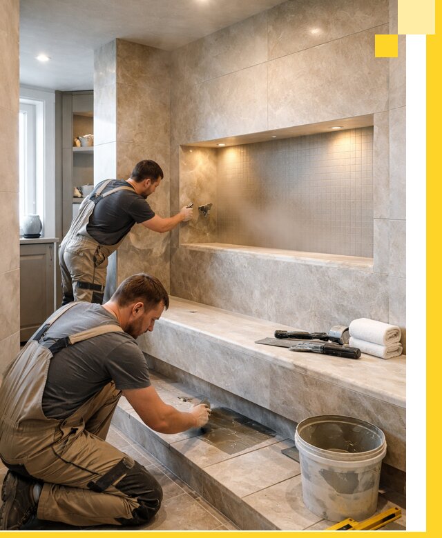 Профессиональное строительство хамама в квартире в Усолье-Сибирском