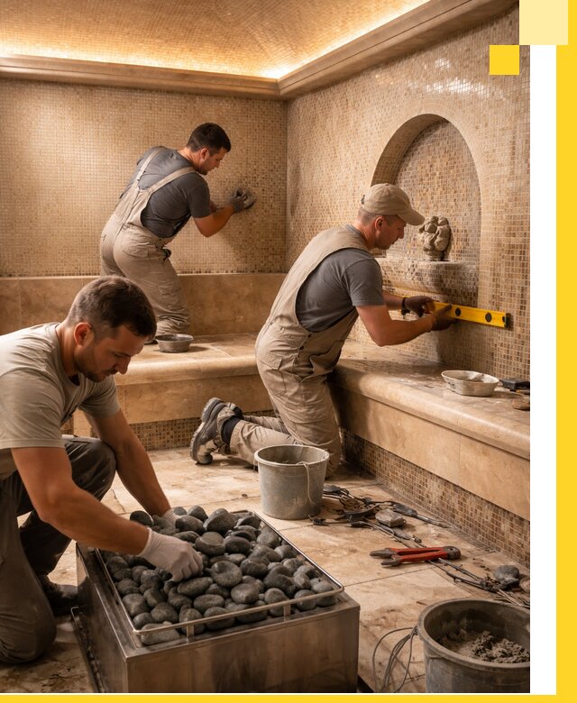 Проектирование и строительство хамама и сауны в Усолье-Сибирском