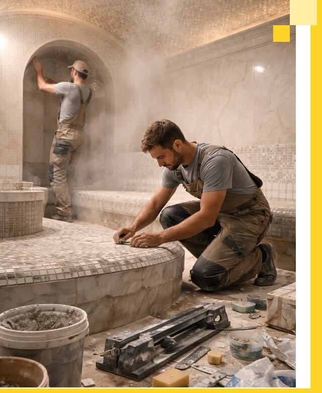 Профессиональный дизайн хамама и SPA под ключ в Усолье-Сибирском