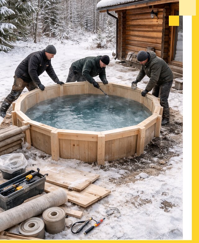 Изготовление и установка ледяных купелей под ключ в Усолье-Сибирском