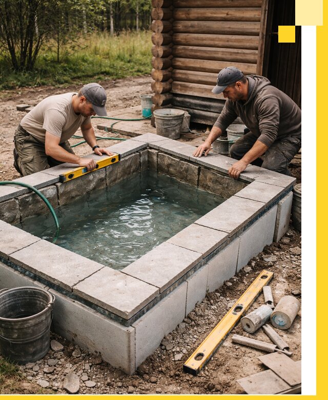 Изготовление и установка холодных купелей под ключ в Усолье-Сибирском