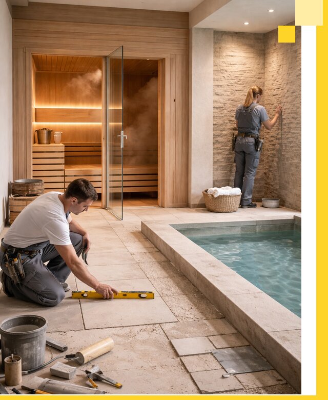 Комплексный дизайн и отделка интерьеров SPA под ключ в Усолье-Сибирском